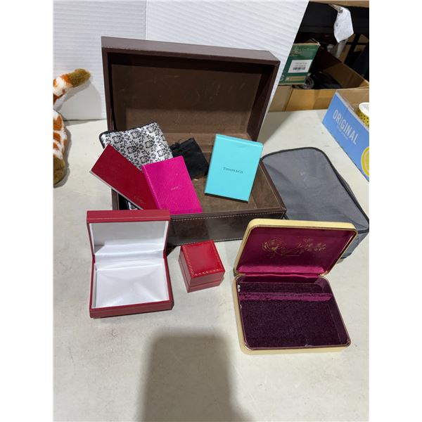 Assorted jewelry and other boxes, etc.