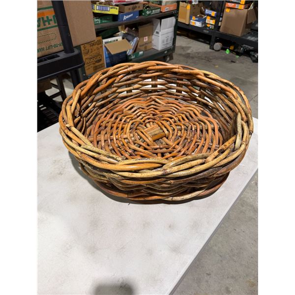 Large basket 25 inches round 8 inches tall