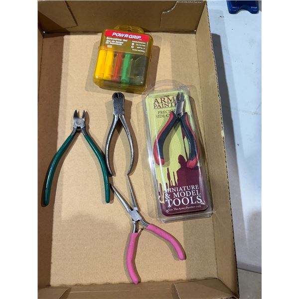 The army painter, tool and other tools and screwdriver set