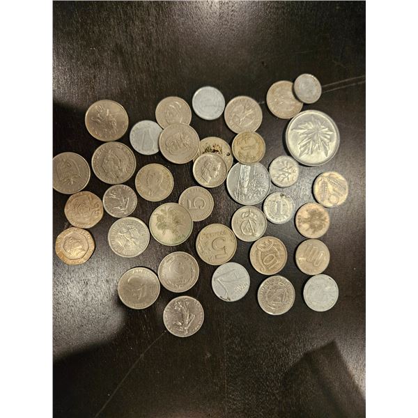Assorted coins