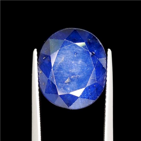 11.6 ct Certified Midnight Blue Sapphire gemstone Untreated ($9,900 Appraisal)