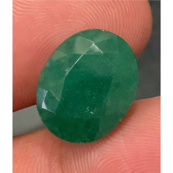 9.4 ct Certified Colombian Emerald gemstone ($11,750 Appraisal)