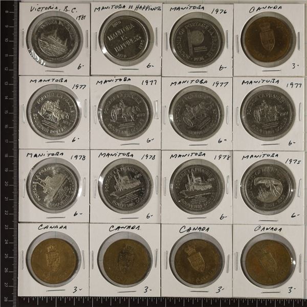 16-CANADA TOKEN OR SO CALLED DOLLARS: 5- BRASS