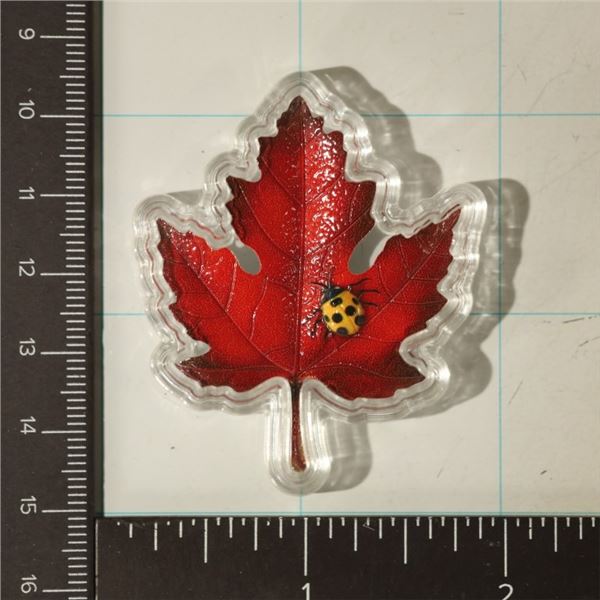 1.5 GRAM LIMITED EDITION COLORIZED MAPLE LEAF WITH
