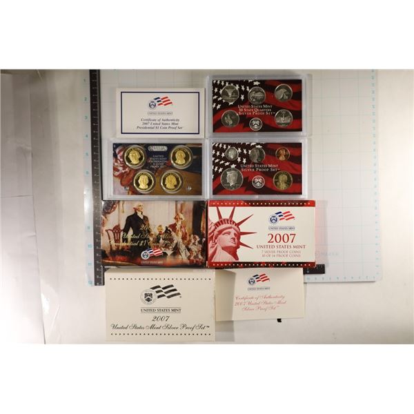 2007 US SILVER PROOF SET (WITH BOX) AND