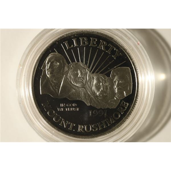 1991-S US PROOF "MOUNT RUSHMORE" HALF DOLLAR