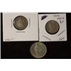 Image 1 : 3 SWITZERLAND SILVER COINS: 1940 & 1965 HALF FRANC