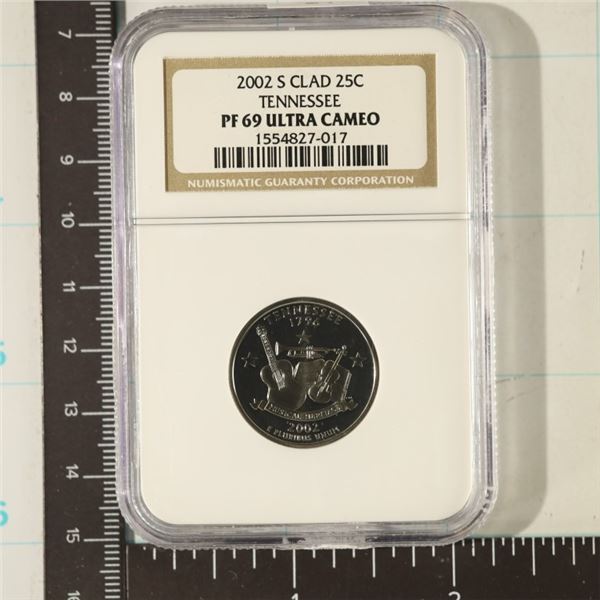 2002-S TENNESSEE QUARTER NGC PF 69 ULTRA CAMEO