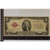Image 1 : 1928-D US $2 RED SEAL NOTE. SMALL TEAR BOTTOM