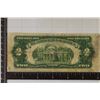 Image 2 : 1928-D US $2 RED SEAL NOTE. SMALL TEAR BOTTOM