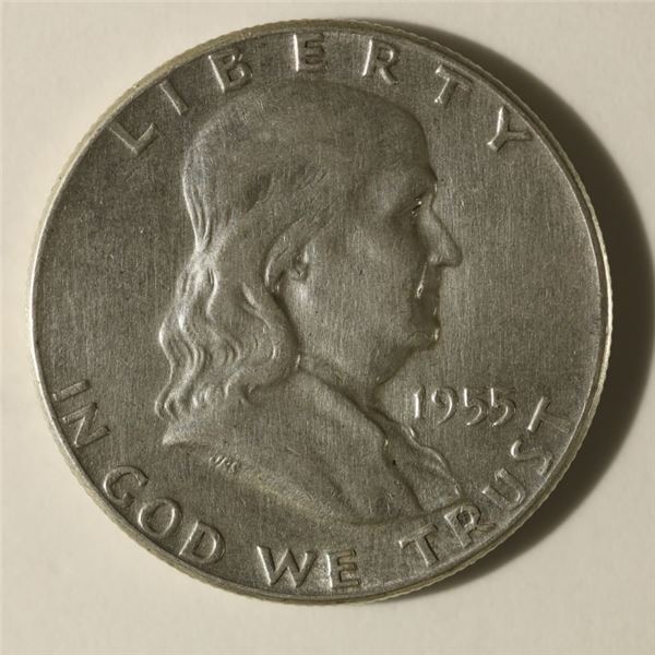 1955 SILVER FRANKLIN HALF DOLLAR