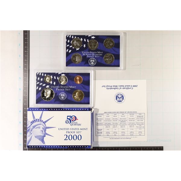 2000 US PROOF SET WITH BOX