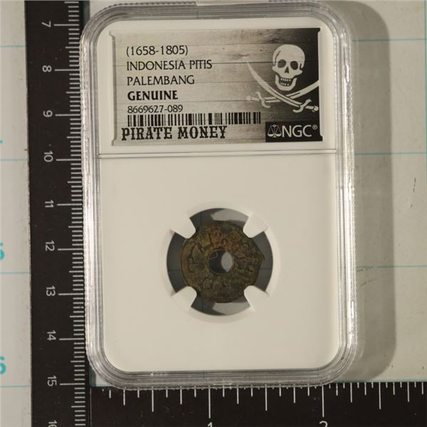 1658-1805 INDONESIA PITIS PALEMBANG NGC GENUINE