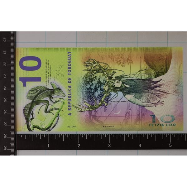 2010 TOROGUAY 10 LIXO CRISP UNC POLYMER