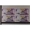 Image 1 : 4 MALAWI CRISP UNC 20 KWACHA BILLS