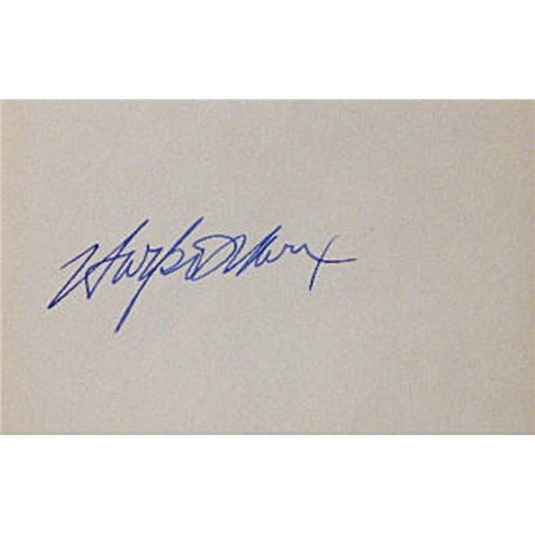Harpo Marx signature slip