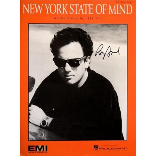 Billy Joel signed sheet music