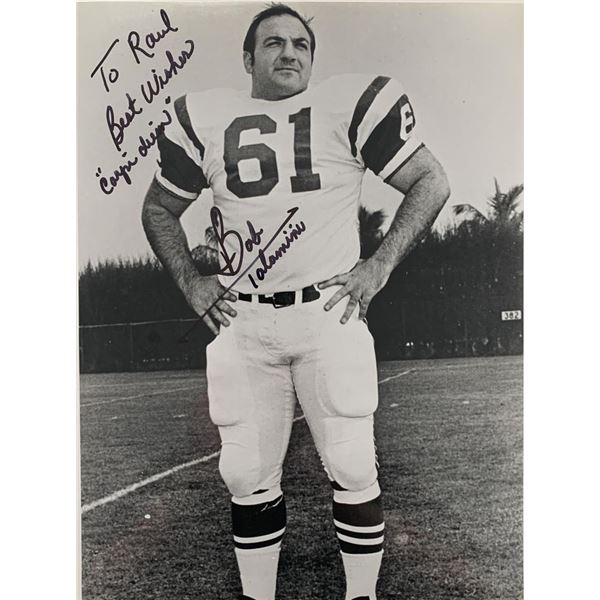 Houston Oiler Bob Tatamiana signed photo
