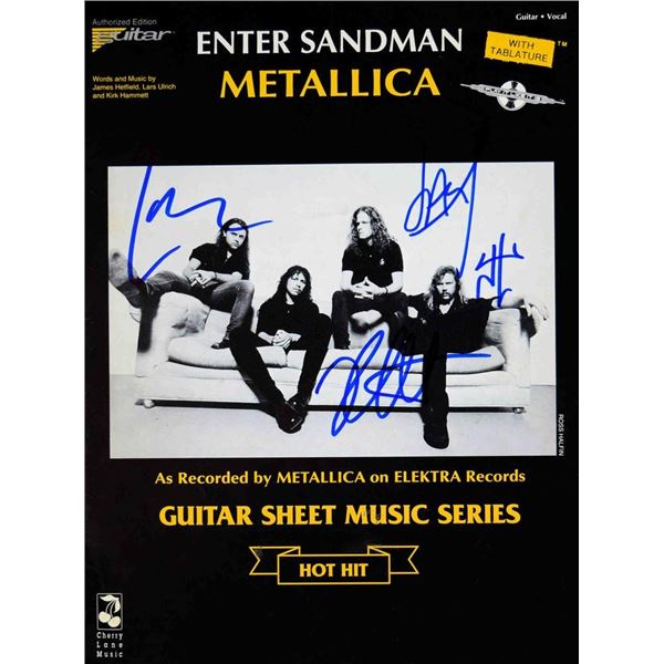 Metallica Signed sheet music