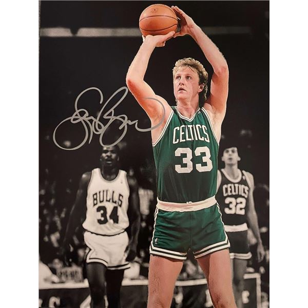 NBA Legend Larry Bird signed photo