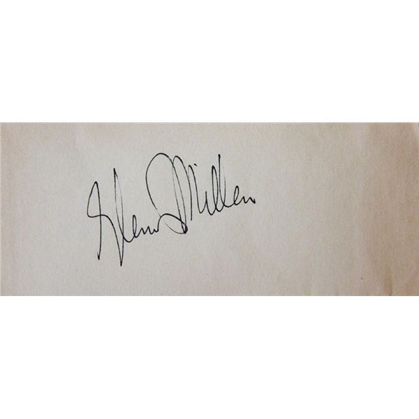 Big Band Conductor Glenn Miller signature slip