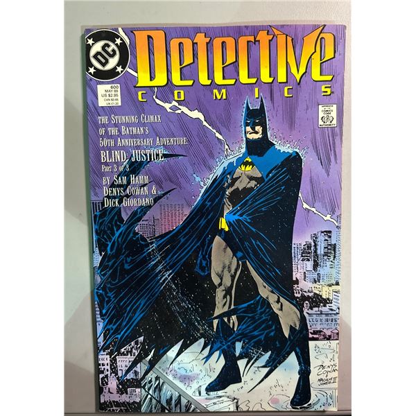 Detective Comics #600 (DC Comics, 5/89) Batman 50th Anniversary Blind Justice
