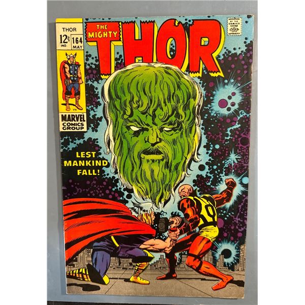 The Mighty Thor #164 (Marvel, 1969) Stan Lee & Jack Kirby - 3rd Warlock Cameo