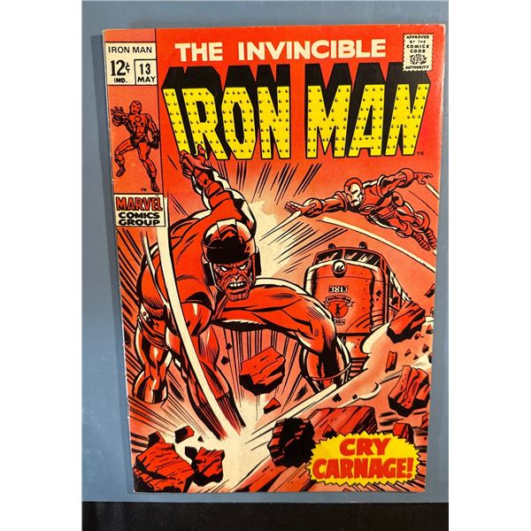 The Invincible Iron Man #13 (Marvel, 1969) Cry Carnage! 2nd Controller App