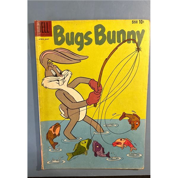 Bugs Bunny #72 (Dell Comics, 1959) Silver Age, Fishing Cover