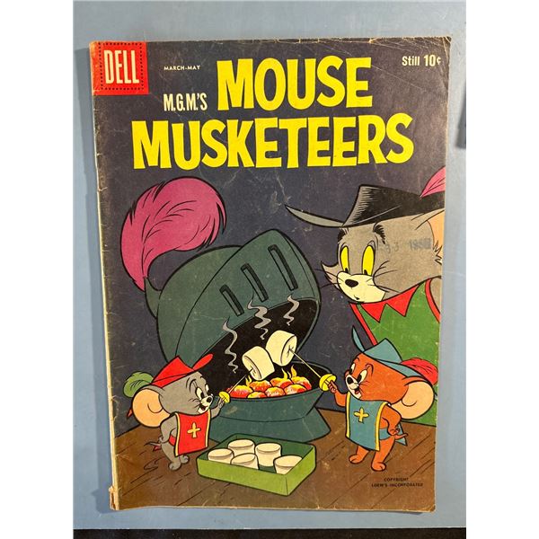 1957 M.G.M.'s Mouse Musketeers Dell Four Color #17 Comic Book Tom & Jerry