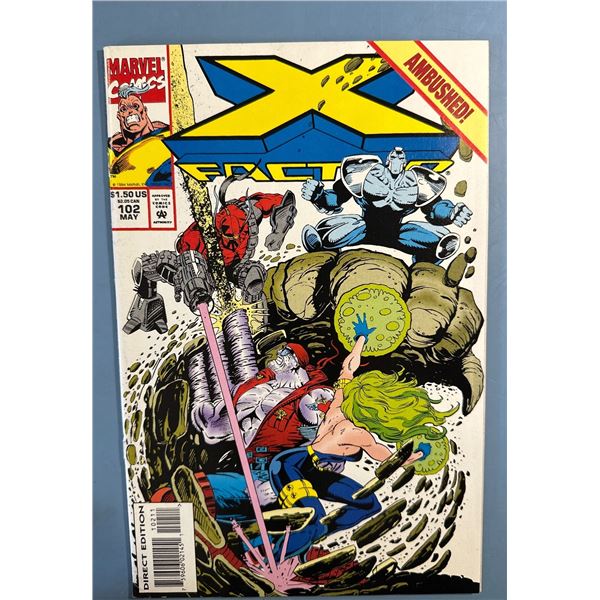 X-Factor #102 (May 1994, Marvel Comics) "Ambushed!" NBA Jam Back Ad