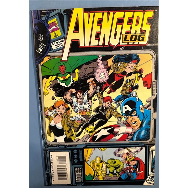 Marvel Comics Avengers Log #1 (Feb 1994) 1st Print, Modern Age