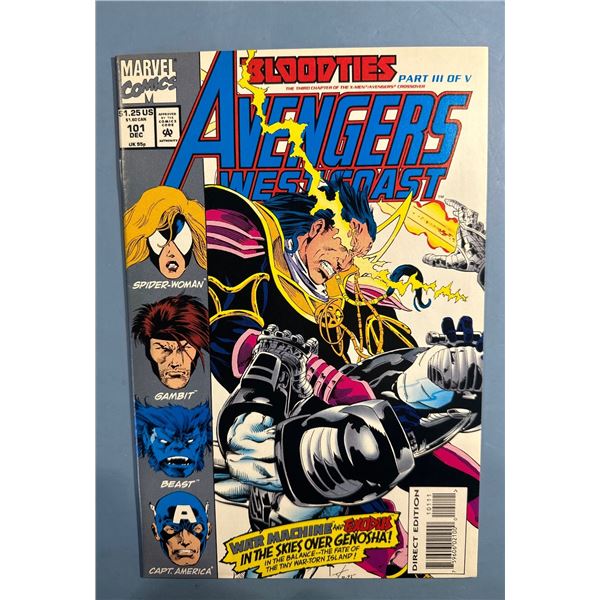 Avengers West Coast #101 (1993, Marvel) Bloodties Part 3 Comic Book
