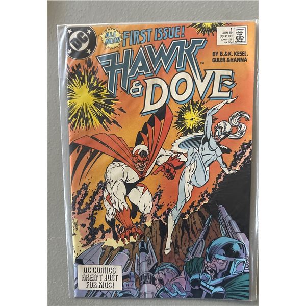 Hawk & Dove #1 (1988 DC Comics) First Issue! Kesel Liefeld Copper Age
