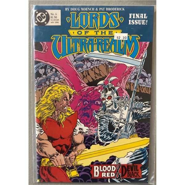 Lords of the Ultralarealm #6 (DC, 1986) Final Issue! Moench & Broderick