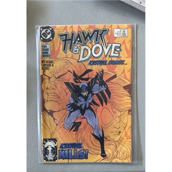 Hawk & Dove #3 (DC Comics, 1988) 5-Issue Mini-Series Kestrel Comes