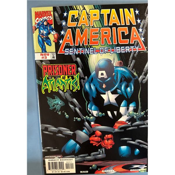 Captain America Sentinel of Liberty #3 Comic Book (1998) Marvel Comics