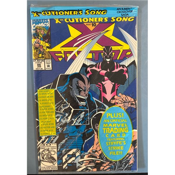 X-Factor #86 (Jan 1993) Marvel Comics, X-Cutioner's Song Pt. 10 w/ Card