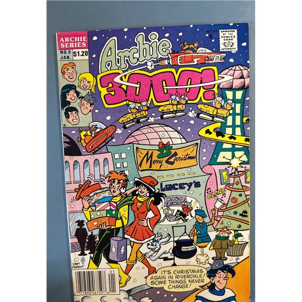 Archie 3000 #6 (Archie, 1990) Christmas Issue - Dan Parent Art