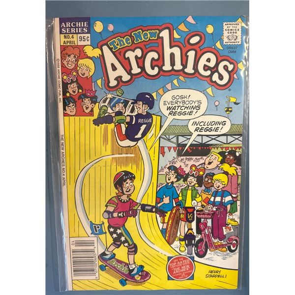 The New Archies #4 (Archie Comics, 1988) Henry Scarpelli Cover