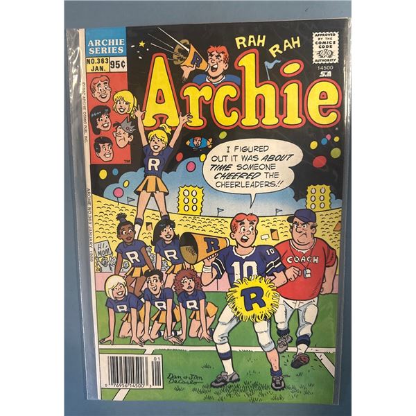 Archie #363 Comic Book (Jan 1989) Archie Series
