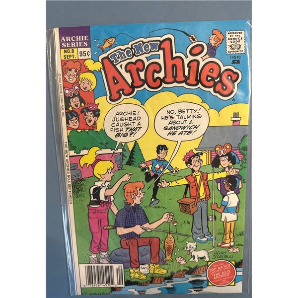 The New Archies #8 (Archie, 1988) Archie Series Comic Book 95Â¢ Cover