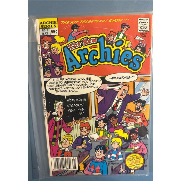 The New Archies #5 Comic Book (May 1988, Archie Comics) 95Â¢ Price Variant