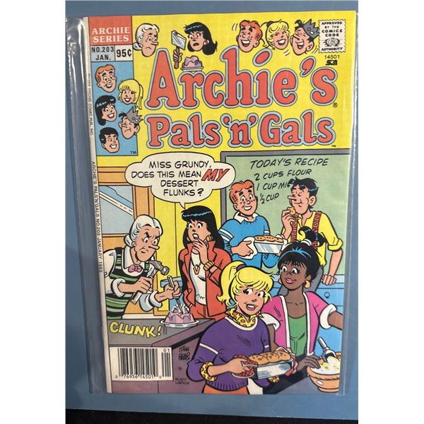 Archie's Pals 'n' Gals #203 Comic Book, Archie Series (January 1989)