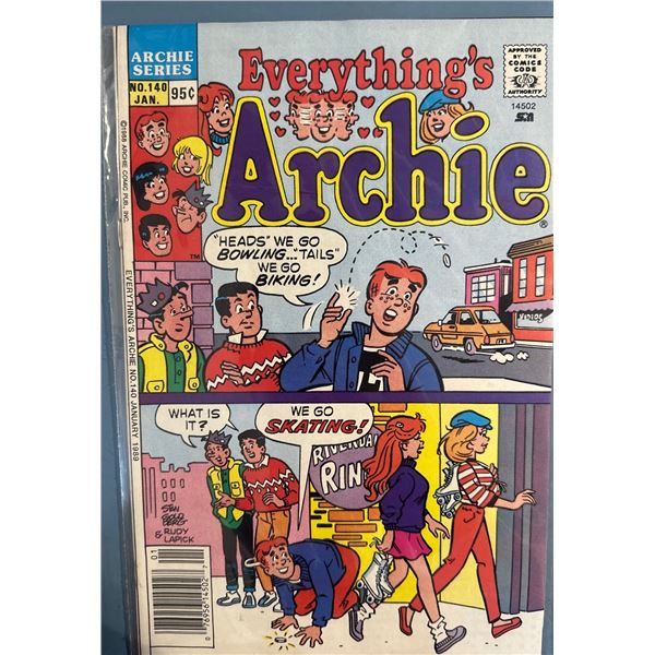 Everything's Archie #140 Comic Book (Archie Comics, 1989)