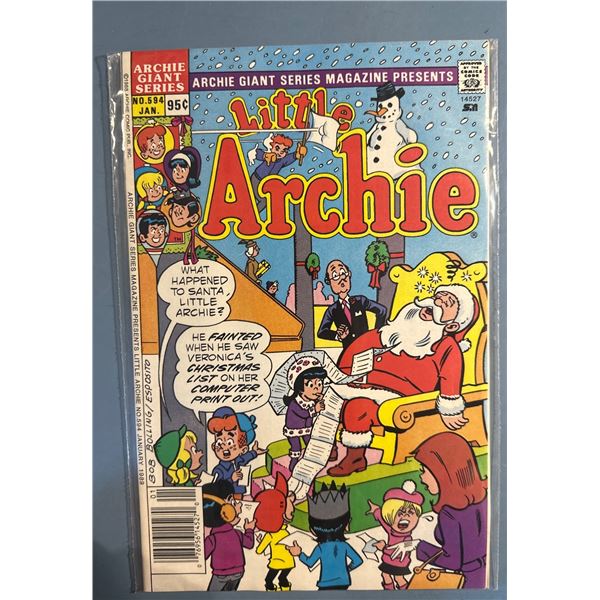 Little Archie #594 Comic Book (Jan 1988) Archie Giant Series Magazine