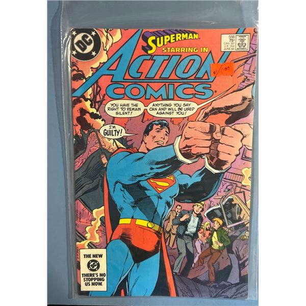 Action Comics (1938) #556 Superman "I'm Guilty!" DC Comics June 1984