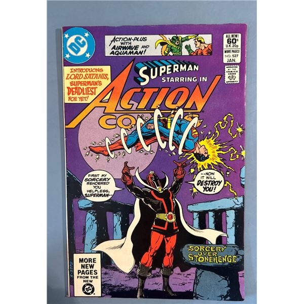 Action Comics #527 (Jan 1982, DC) Superman vs Lord Satanis, Aquaman