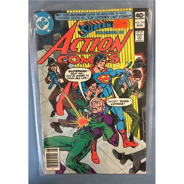 Action Comics #510 (DC, 1980) Superman in Luthor's Last Stand!