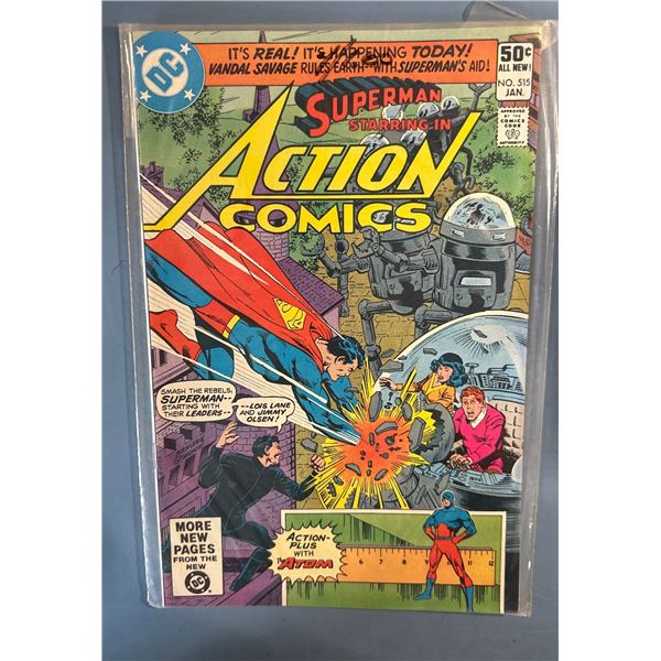 Action Comics #515 (DC Comics, 1981) Superman - Vandal Savage Story
